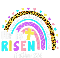 He Is Risen Matthew 28 6 Christian Rainbow Easter T-Shirt