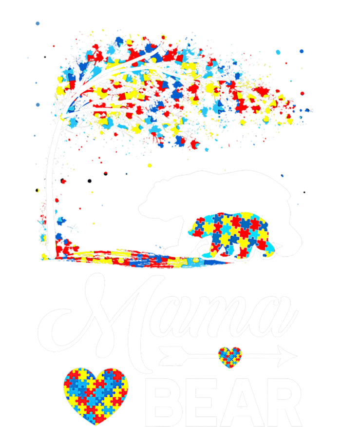 Autism Awareness Day Mama Bear Support Autistic Autism Mom Great Gift Tie-Dye Long Sleeve Shirt