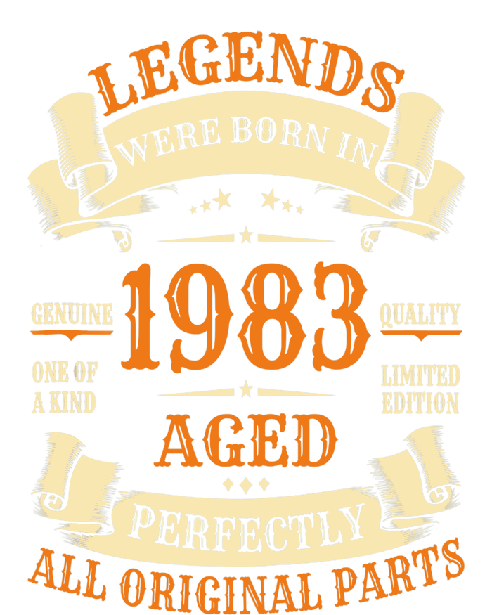 40th Birthday Gift Vintage Legends Born in 1983 40 years old Tank Top 7 Panel Mesh Trucker Snapback Hat