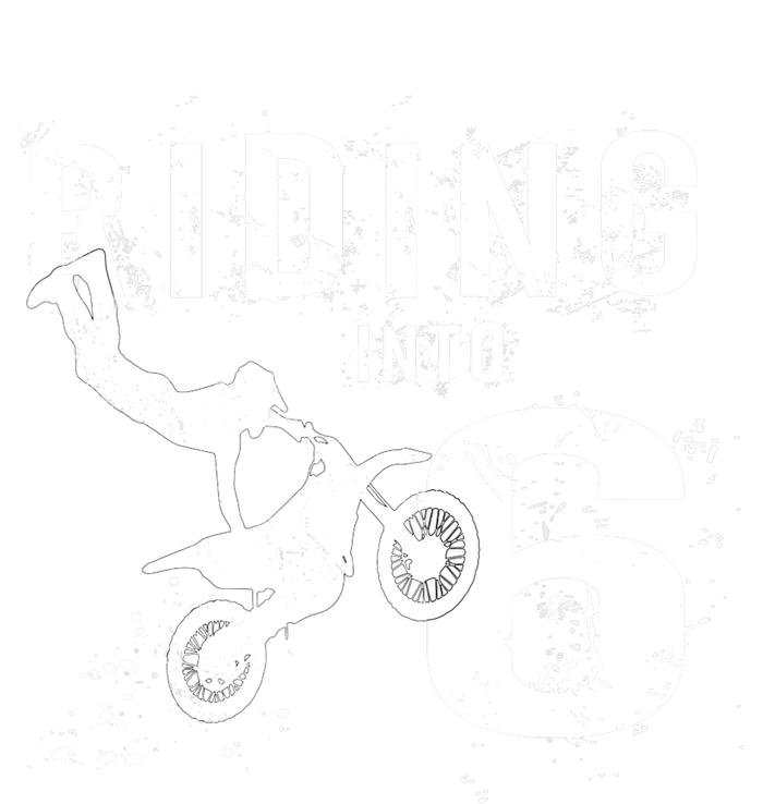 Riding Into 6 Years Old 6th Birthday Boy Dirt Bike Party Youth Performance Sprint T-Shirt