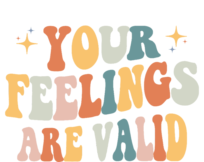 Your Feelings Are Valid Cute Retrotal Health Awareness Tank Top