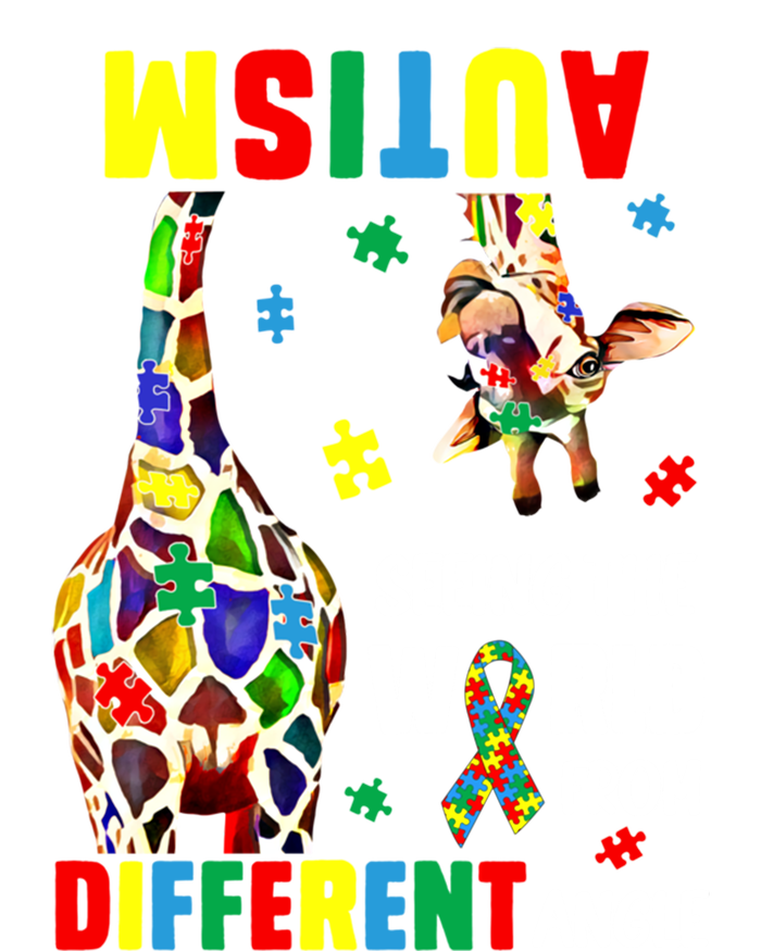 Autism Seeing The World From Different Angle Giraffe Puzzle Cute Gift Kids Hoodie