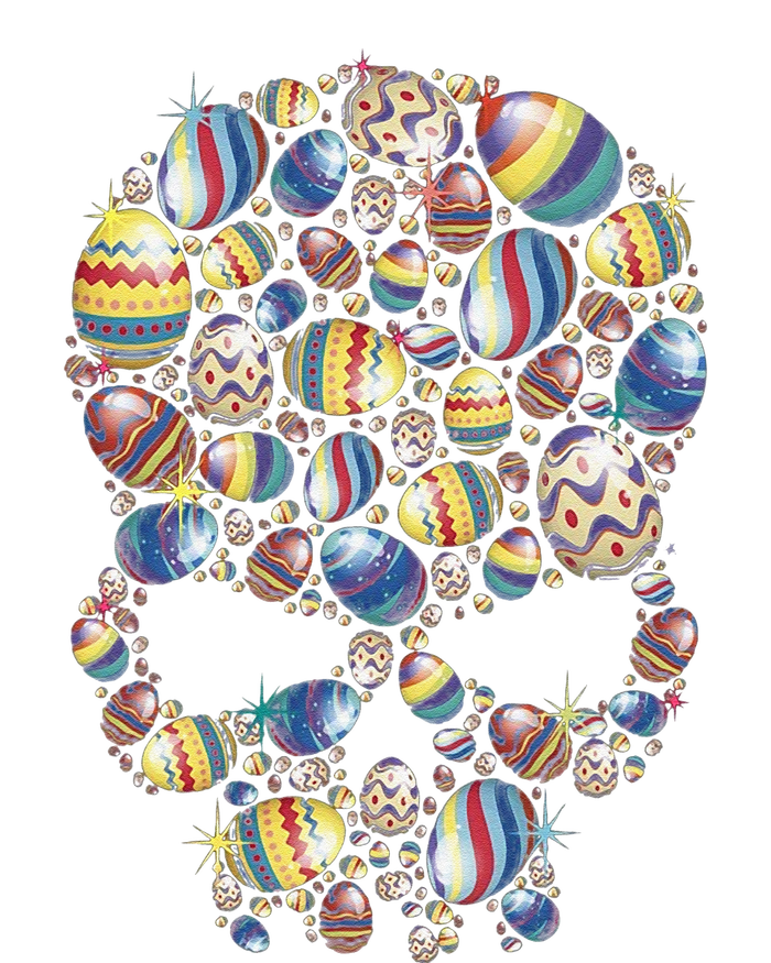 Skull Easter Eggs Skull Made Of Easter Eggs Bunny T-Shirt