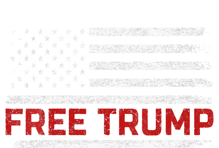 Free Donald Trump Republican Support Pro Trump American Flag Striped Beanie with Solid Band