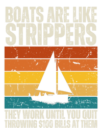 Boats Are Like Strippers They Work Until You Quit Throwing V-Neck T-Shirt