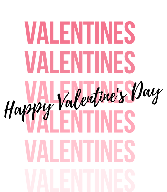 Cute Valentine's Day Gradient Valentine's Party Gift T-Shirt