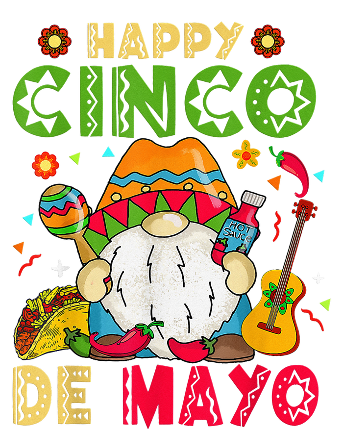 Happy Cinco De Mayo Cute Gnome Mexican Funny Cinco De Mayo Women's T-Shirt