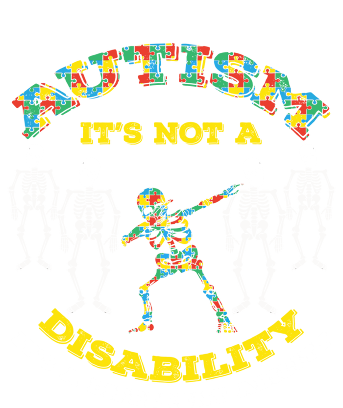 Dabbing Skeleton Different Ability Puzzle Autism Awareness Cool Gift T-Shirt