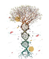 DNA Tree Life Biology Environment Science Earth Day Magnet