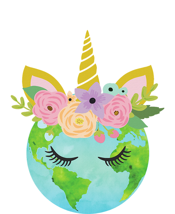 Floral Unicorn Earth Day PosiCharge Competitor Tank