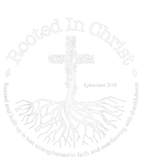 Rooted In Christ Jesus Cross Pray Bible Verse Christian Premium T-Shirt