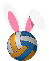 Volleyball Easter Bunny Rabbit Ears Egg Decorating Long Sleeve Shirt