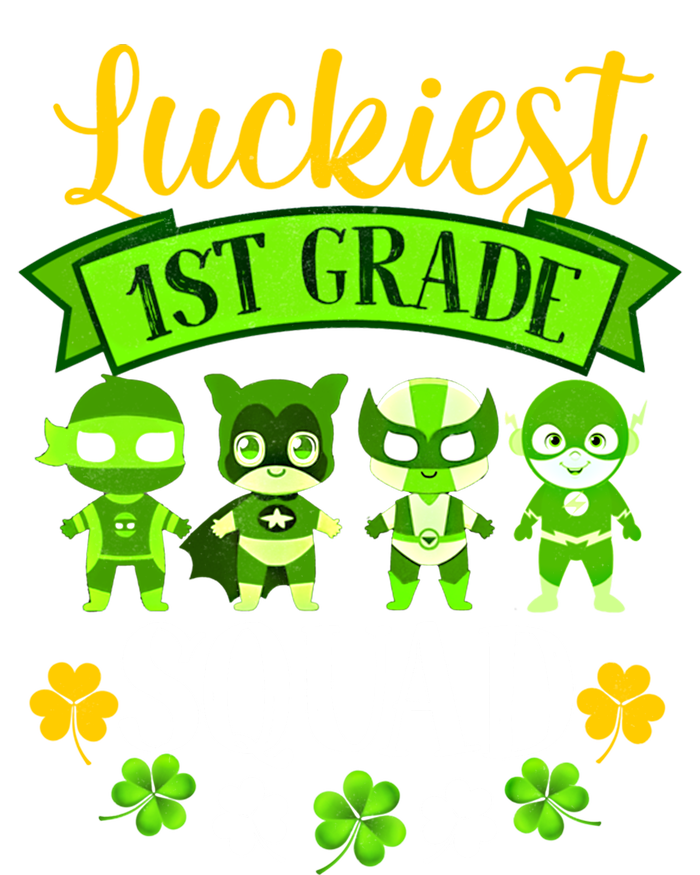 St Patricks Day Teacher Gift Luckiest 1st Grade Squad Gift T-Shirt