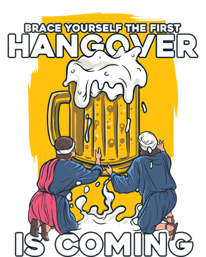 First Hangover Is Coming Funny New Year 2021 Beer Lover Gift Mesh Reversible Basketball Jersey Tank