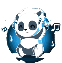 Dj Panda Headphones Garment-Dyed Heavyweight T-Shirt