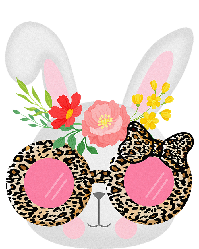 Cute Bunny Face Leopard Glasses Easter Magnet