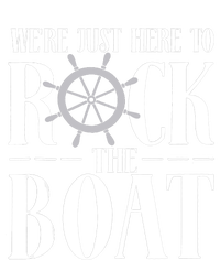 We're Just Here to Rock the Boat Family Matching Cruise Performance Long Sleeve Polo