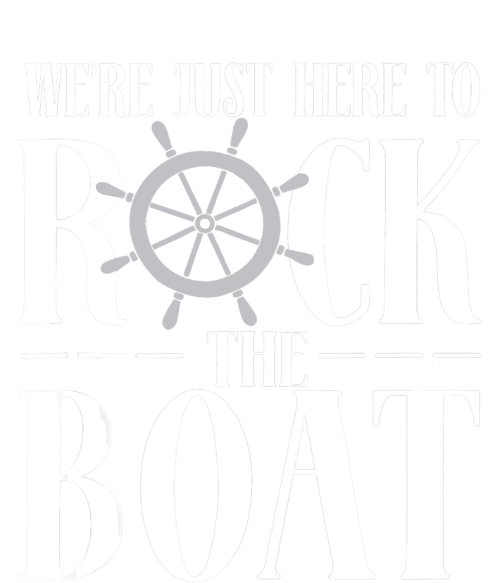 We're Just Here to Rock the Boat Family Matching Cruise Performance Long Sleeve Polo