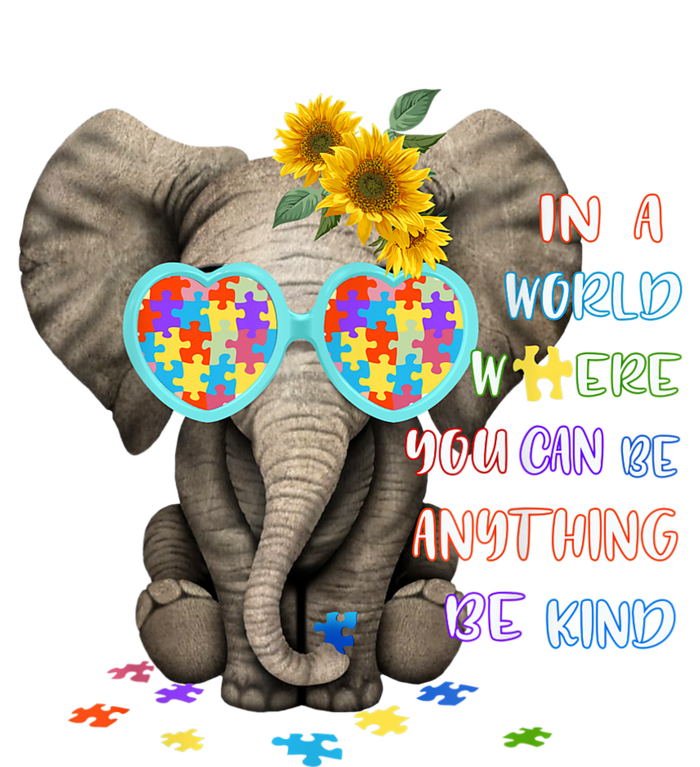 Elephant Autism Be Kind Autism Awareness T-Shirt