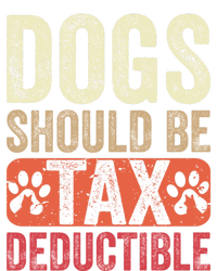 Dogs Should Be Tax Deductible Dog Lovers Owners Retro Funny Sustainable Knit Beanie