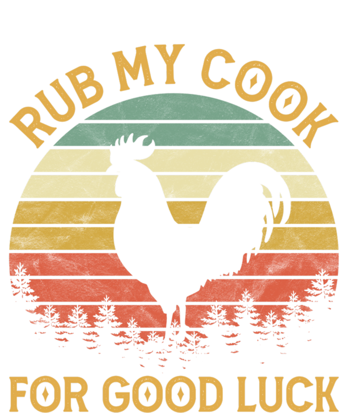 Funny Rooster Chicken Pun Rub My Cock For Good Luck T-Shirt