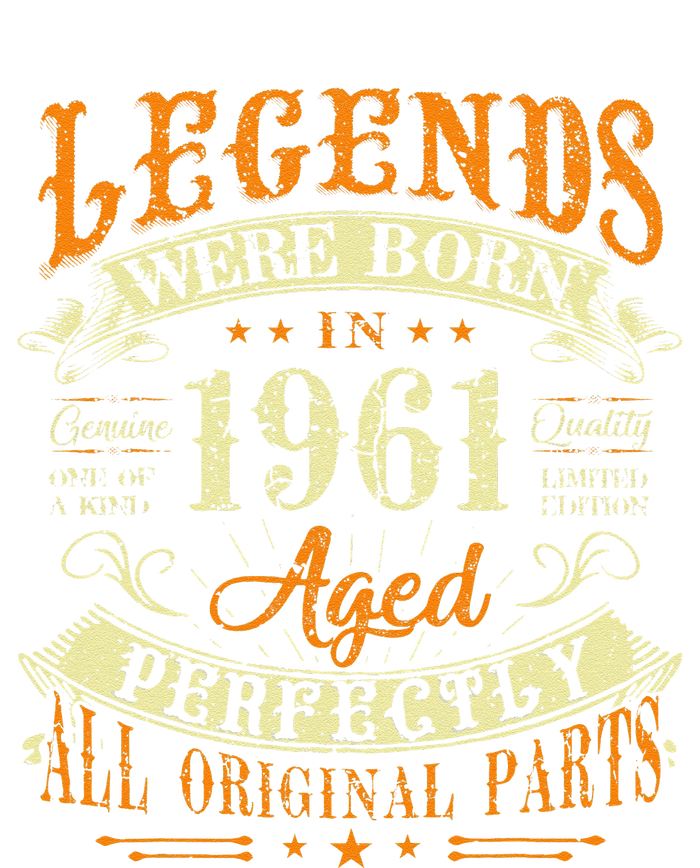 62th Birthday 62 Years Old Vintage Legends Born In 1961 T-Shirt