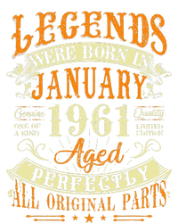 62th Birthday Gift 62 Years Old Legends Born In January 1961 Metallic Star Ornament