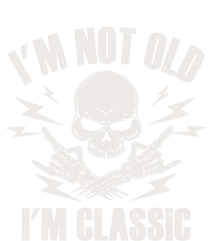 I'm Not Old I'm Classic Funny Rock On Skull for & Wo Cool Comfort Performance Bucket Hat