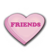 Galentines Day Friends Pink Heart Gift Tall Hoodie