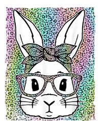 Cute Colorful Leopard Easter Bunny Glasses Headband Women's T-Shirt