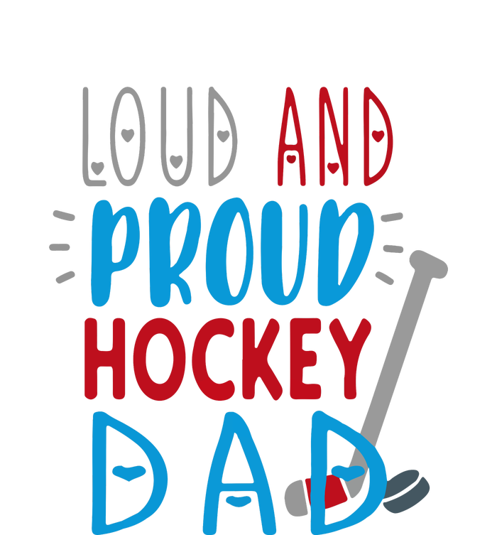 Father's Day Loud Proud Hockey Dad Gift Grommeted Golf Towel