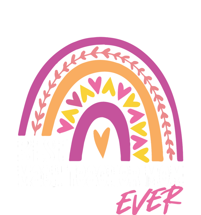 Rainbow Best Math Teacher Mom Leopard Mother's Day Metallic Star Ornament