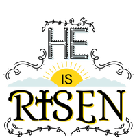 He Is Risen Resurrection Gift Jesus God Bible Cross Hoody Bumper Sticker