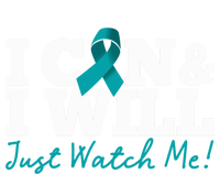 I Can And I Will Beat Ovarian Cancer Warrior Just Watch Me Gift Toddler Long Sleeve Shirt