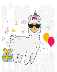 Alpaca I'm 8 And Llamazing Alpaca Llama 8th Birthday T-Shirt