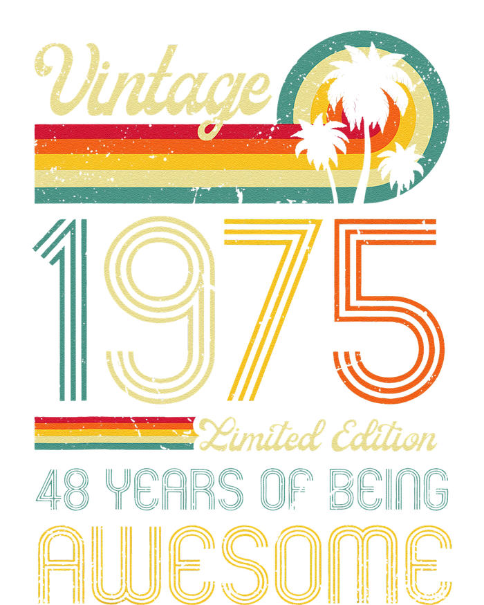 Awesome 48 Years Old 48th Birthday Sunset Vintage 1975 Cooling Performance Crew T-Shirt