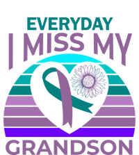 I Miss My Grandson Heart Suicide Awareness Grandma Gift Women's V-Neck T-Shirt