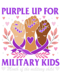 Military Child Month Purple Military Women's V-Neck T-Shirt