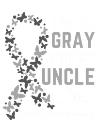 I Wear Gray For My Uncle Funny Gift Brain Cancer Awareness Funny Gift Poster