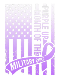 Purple Up Military Child Month Gradient USA Flag Tie-Dye T-Shirt