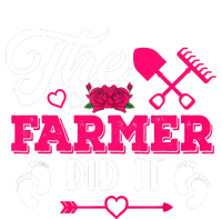 The Farmer Did It Funny Pregnancy Announcement Flowers T-Shirt