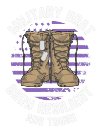 Purple Up Military Child Month Brat Born Resilient And Tough Kids T-Shirt