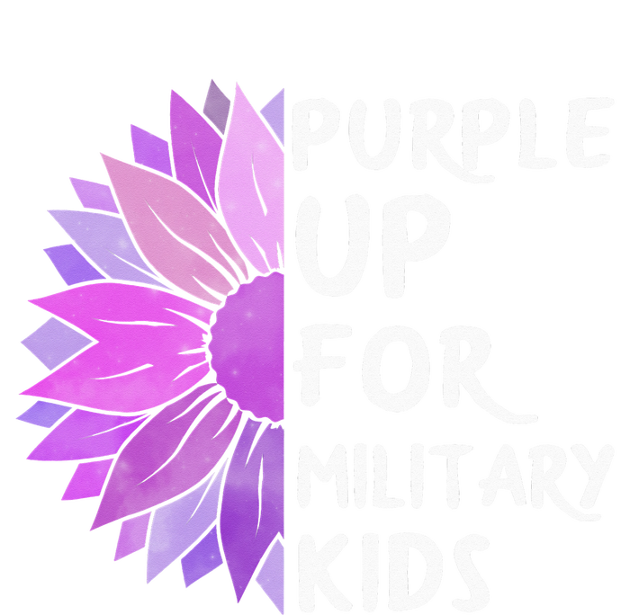 Purple Up Military Child Sunflower Military Brats Month Tie-Dye T-Shirt