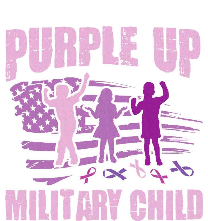 Purple Up Military Child US Flag Military Child Awareness T-Shirt