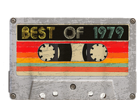 Best Of 1979 44th Birthday Gift Cassette Tape Vintage Full Zip Hoodie