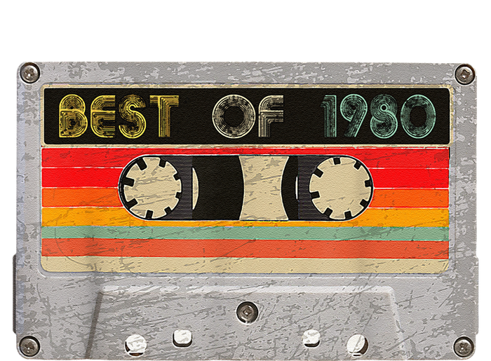 Best Of 1980 43rd Birthday Gift Cassette Tape Vintage Premium Hoodie