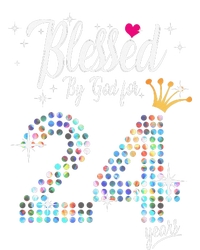 Blessed By God For 24 Years 24th Birthday Anniversary T-Shirt