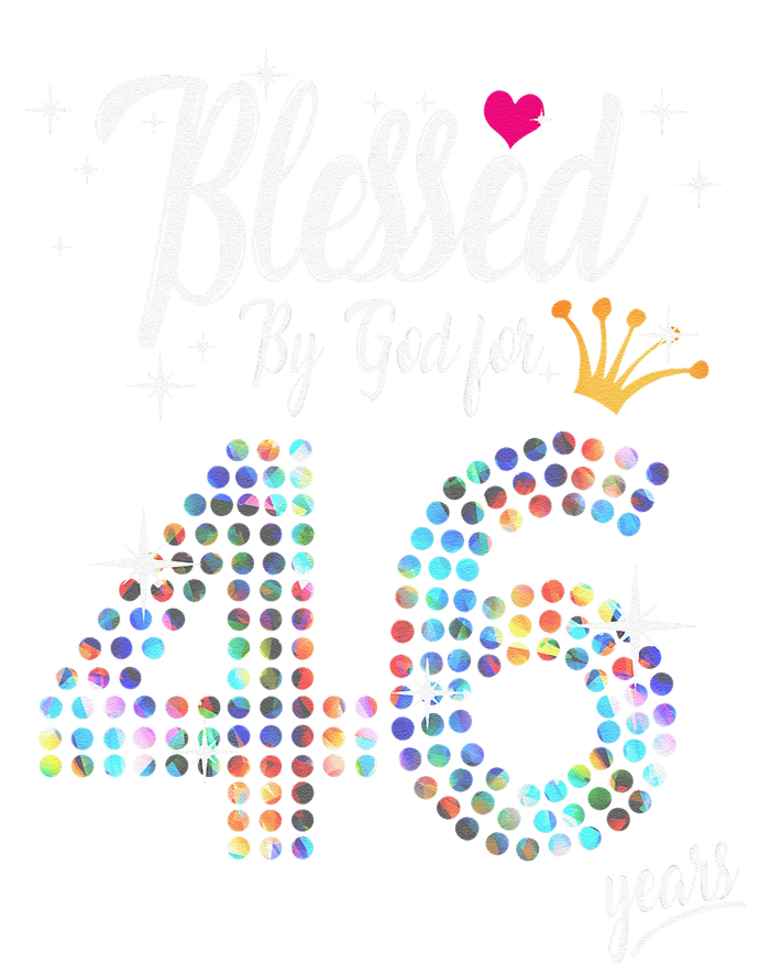 Blessed By God For 46 Years 46th Birthday Anniversary T-Shirt