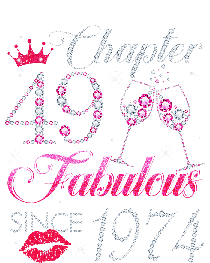 Chapter 49 Fabulous Since 1974 49Th Birthday Gift For Women Cute Doggie Tank