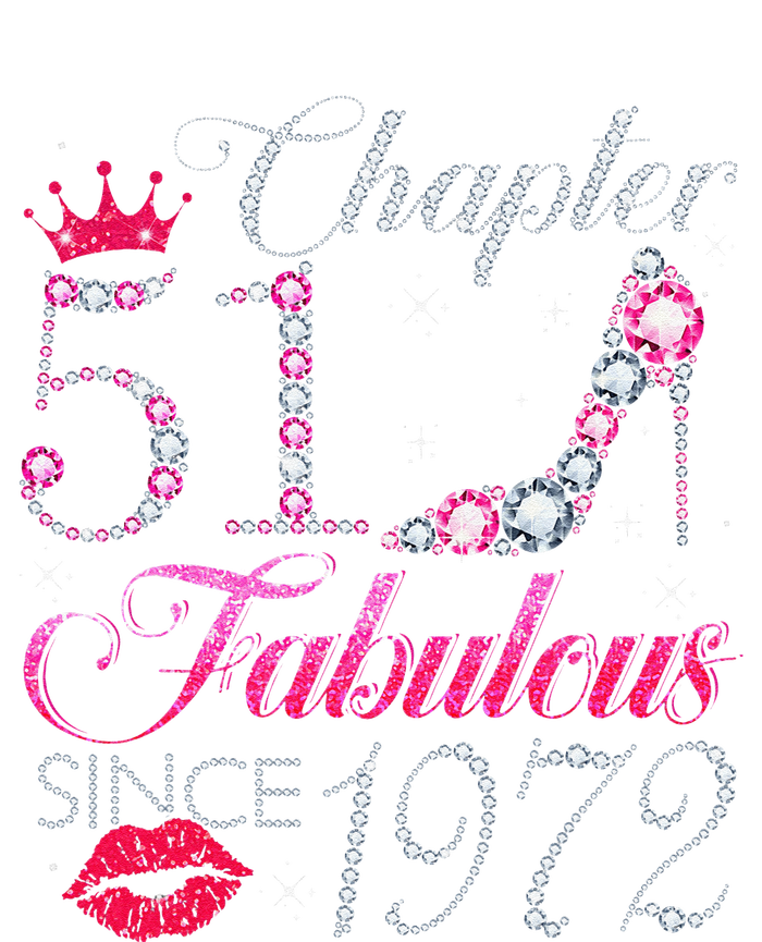 Chapter 51 Fabulous Since 1972 51st Birthday Gift For Women Cooling Performance Crew T-Shirt